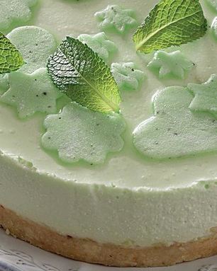 Творожный чизкейк с зеленым чаем