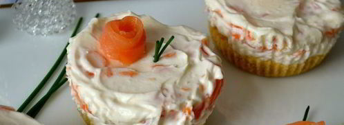 закусочные мини-чизкейки со слабосоленой семгой. Шаг 12