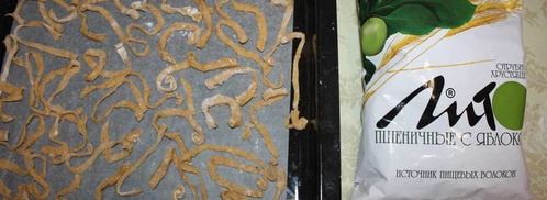 десерт хворост под снегом. Шаг 16