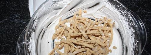 десерт хворост под снегом. Шаг 21