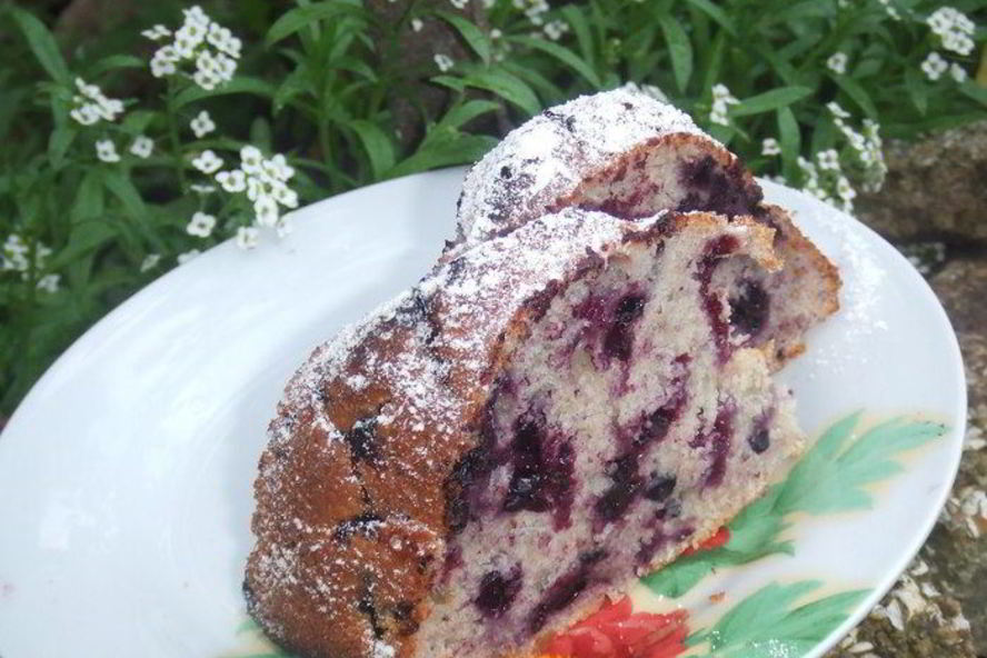 Рецепт черничного кекса