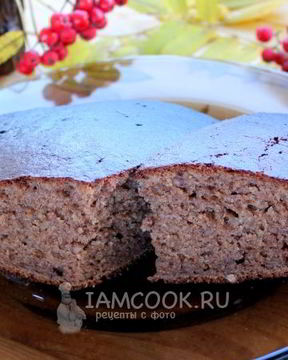 Кекс шоколадный картофельный