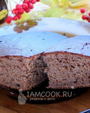 Кекс шоколадный картофельный