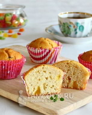 Кексы на кефире и маргарине