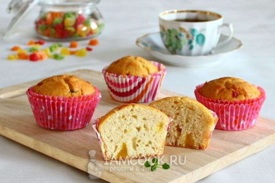 Рецепт кексов на кефире и маргарине