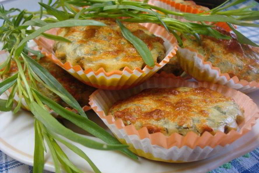 Рецепт кексов с кинзой и тархуном