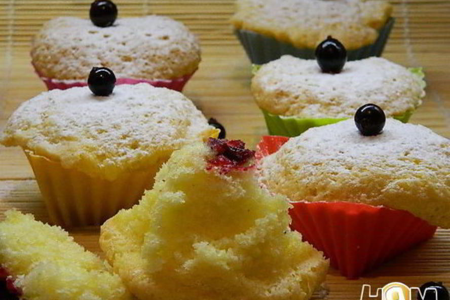 Рецепт кексов с ягодами