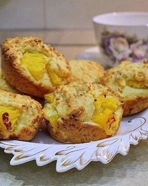 Кексы творожные с апельсином