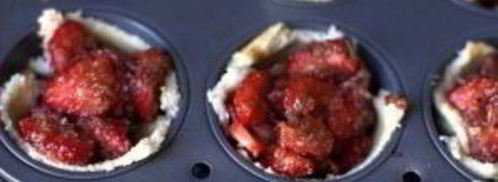 хлебные кексики с клубникой. Шаг 5