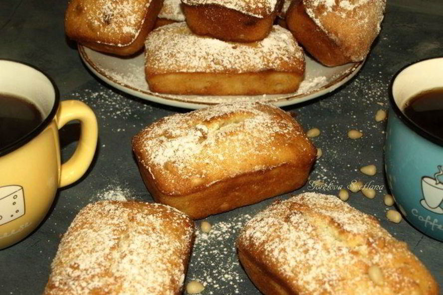 Рецепт лимонных кексов с кедровыми орехами