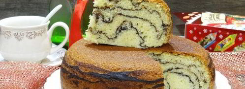 мраморный кекс с лимонадом. Шаг 16