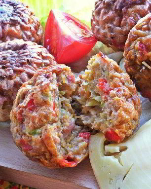 Несладкие кексы с кабачком и тыквой