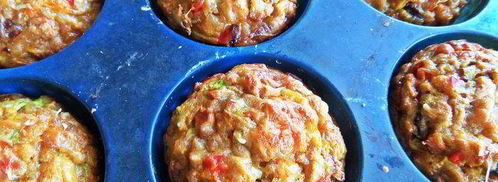 несладкие кексы с кабачком и тыквой. Шаг 15