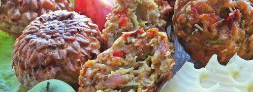 несладкие кексы с кабачком и тыквой. Шаг 19