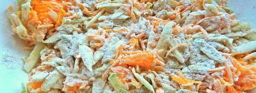 несладкие кексы с кабачком и тыквой. Шаг 6