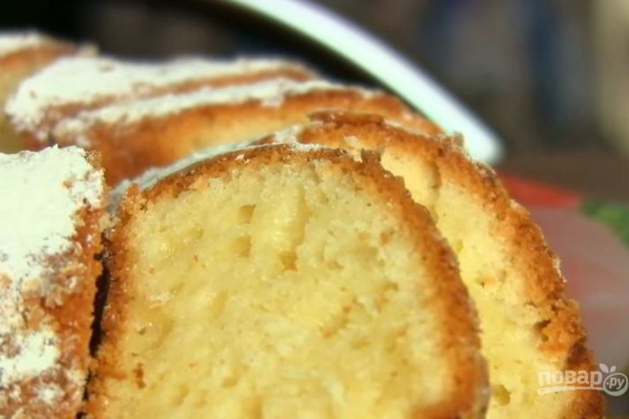 Рецепт нежного кекса с творогом