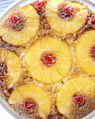 Перевернутый ананасовый кекс