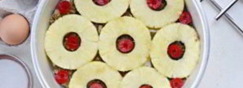 перевернутый ананасовый кекс. Шаг 4