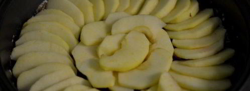 перевернутый кекс с имбирным яблочным вкусом. Шаг 4