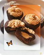 Шоколадные кексы с пудингом