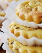 Творожные кексы с бананом и киви