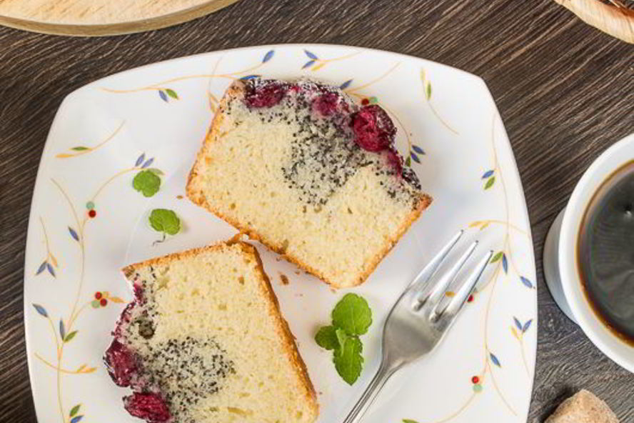 Рецепт вишнева-макового кекс