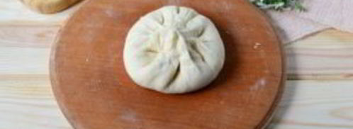 хачапури с сыром и персиками. Шаг 9