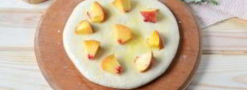 хачапури с сыром и персиками. Шаг 11