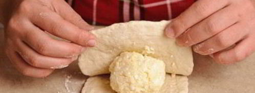 хачапури с сыром на кефире. Шаг 7