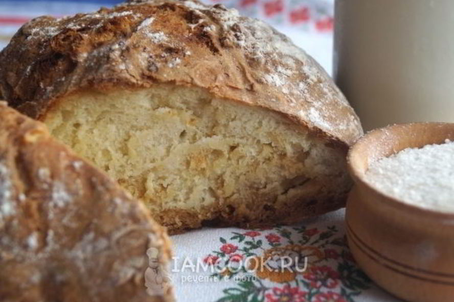 Рецепт хлеба на кефире без дрожжей