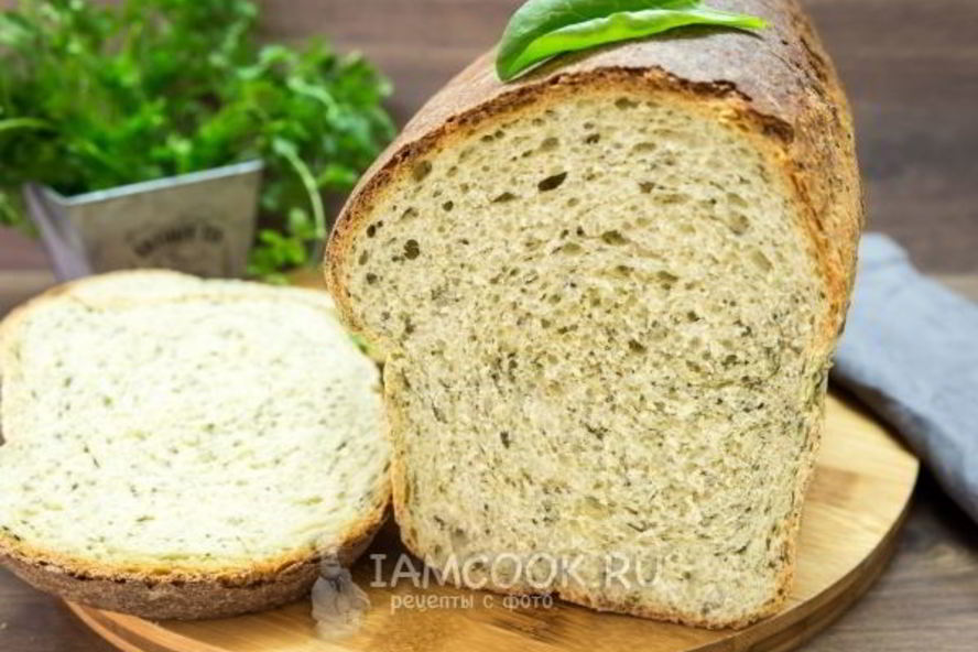 Рецепт шпинатного хлеба с цельнозерновой мукой в духовке