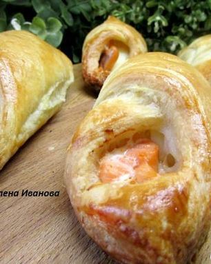 Конвертики с семгой