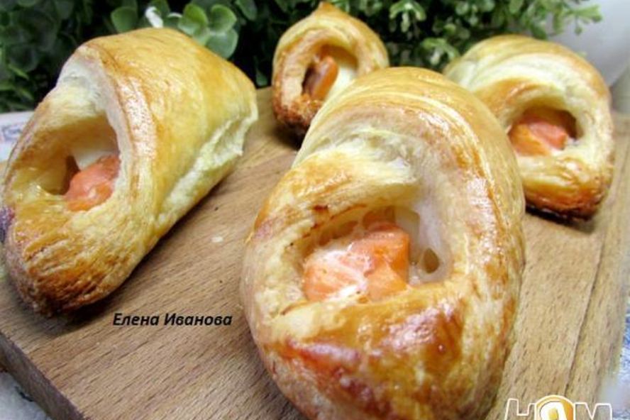 Рецепт конвертиков с семгой