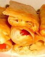 Блинчики с сыром из лаваша