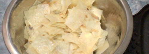 домашние чипсы из лаваша в духовке. Шаг 4