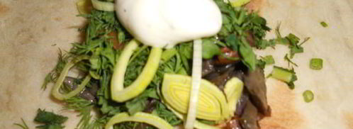 грибы в лаваше. Шаг 5