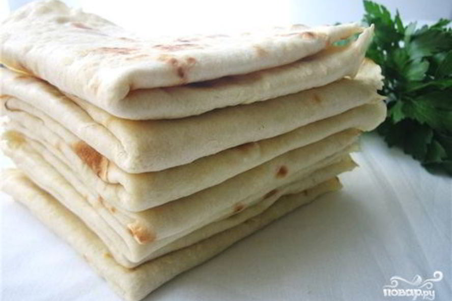 Рецепт лаваша домашнего без дрожжей