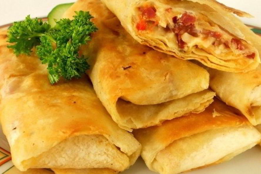 Рецепт лаваша обжаренного с начинкой