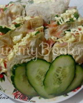 Лаваш с двумя начинками