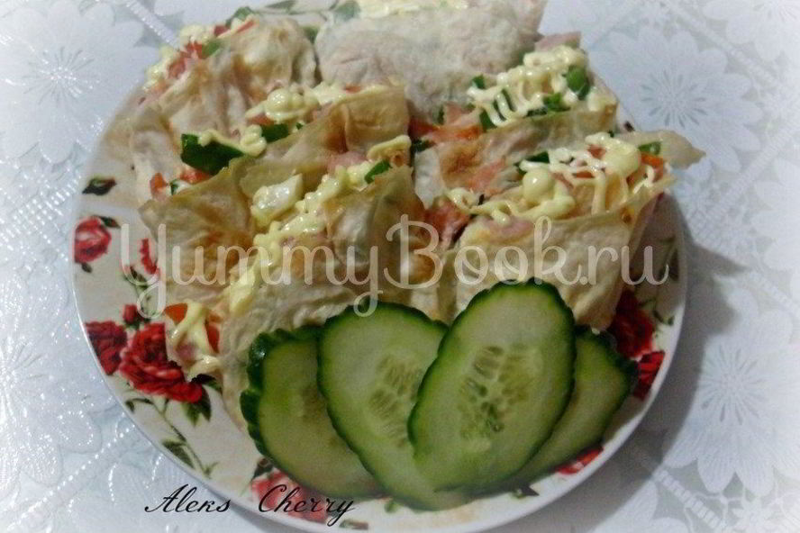 Рецепт лаваша с двумя начинками