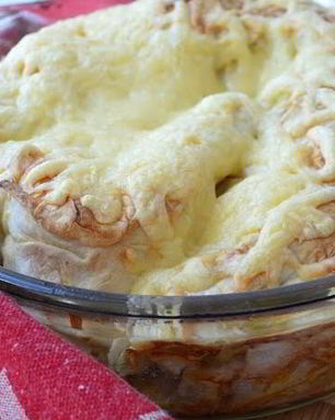 Лаваш с фаршем в духовке