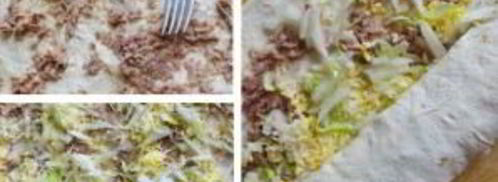 лаваш с консервами и сыром. Шаг 6