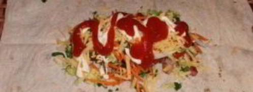 лаваш с копченой курицей. Шаг 11