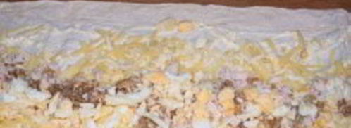 лаваш с курицей и яйцом. Шаг 5