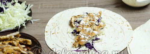 лаваш с курицей. Шаг 13