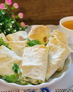 Лаваш с начинкой, запеченный в духовке