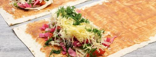 лаваш с овощами. Шаг 9