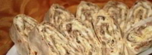 лаваш с сайрой, яйцами и сыром. Шаг 6