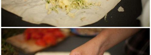 лаваш с сыром и помидорами на гриле. Шаг 7