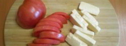 лаваш с сыром и помидорами на костре. Шаг 3